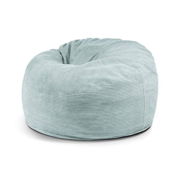 Fotoliu bean bag verde mentă cu tapițerie din catifea reiată Om 110 – SLOWDOWN