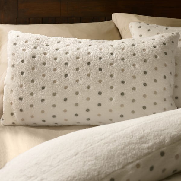 Lenjerie de pat crem din micropluș/cocolino pentru pat dublu 200x200 cm Cosy Spot – Catherine Lansfield-image-2