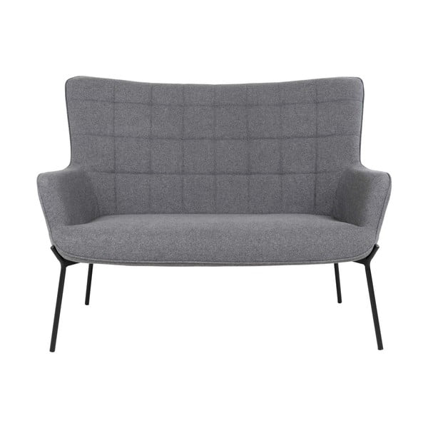 Canapea gri 128 cm Glasgow - House Nordic