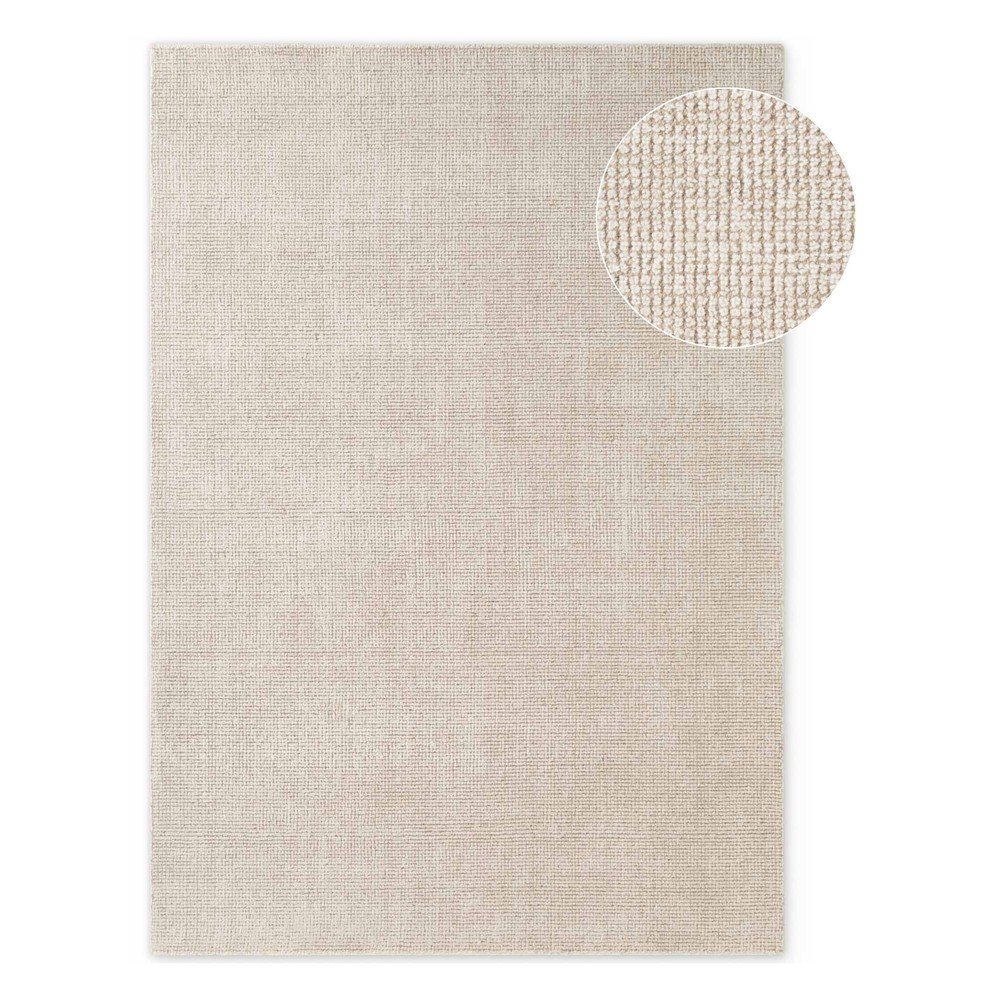 Covor crem țesut manual din lână 160x230 cm Greenwich – Ted Baker