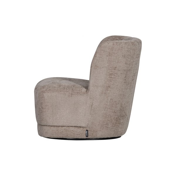 Fotoliu maro deschis cu tapițerie din catifea Atty – WOOOD-image-3