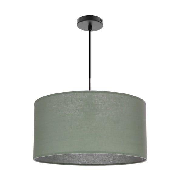 Lustră verde cu abajur textil ø 40 cm Shanti – Candellux Lighting