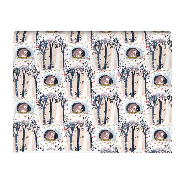 Hârtii de împachetat 5 buc. 69,5x48,5 cm  cu model de Crăciun Wild Wood Hideaway – Roger la Borde-image-1