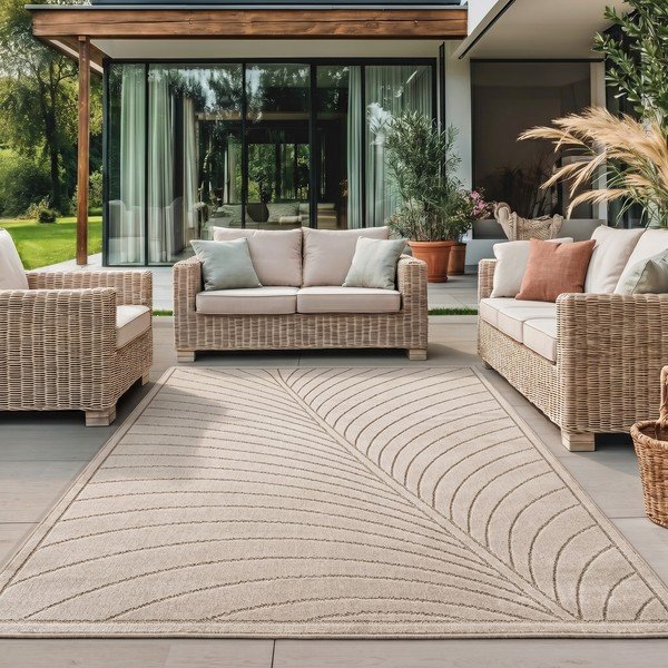 Covor pentru exterior și interior bej 80x150 cm Nova 1204 – Ayyildiz Carpets-image-1