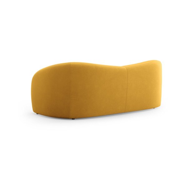 Canapea galben-muștar cu tapițerie din catifea 197 cm Santi – Interieurs 86-image-3
