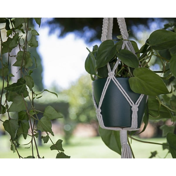 Suport suspendat pentru ghiveci de flori din material textil ø 10 cm (înălțime 120 cm) Macramé – Artevasi-image-1