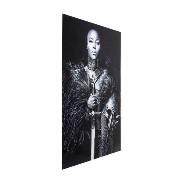 Tablou Kare Design Lady Knight, 150 x 100 cm, alb - negru-image-3