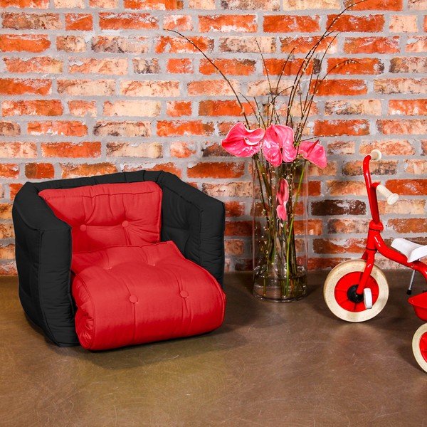 Fotoliu pentru copii Karup Baby Dice Red/Black-image-1