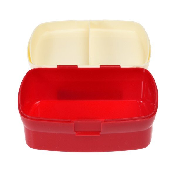 Cutie de gustări pentru copii roșie-crem Prehistoric Land – Rex London-image-3