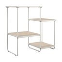 Masă consolă albă/în culoare naturală cu blat cu aspect de lemn de  frasin  35x67 cm Dante – Støraa