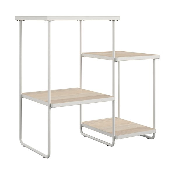 Masă consolă albă/în culoare naturală cu blat cu aspect de lemn de  frasin  35x67 cm Dante – Støraa