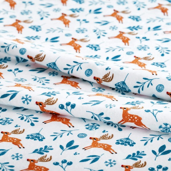 Lenjerie de pat dublă din flanelă AmeliaHome Snuggy Northpole, 200 x 200 cm-image-1