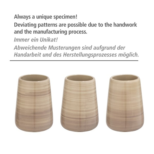 Suport perie WC Wenko Pottery, maro-image-3