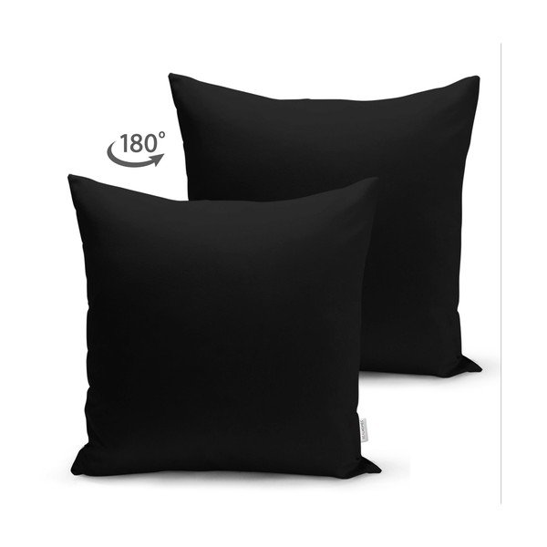 Față de pernă Minimalist Cushion Covers, 45 x 45 cm, negru-image-1