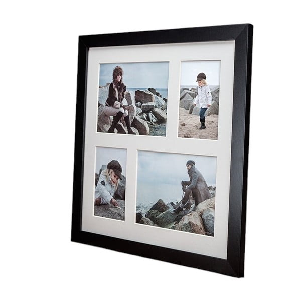 Ramă foto pentru 4 fotografii Styler Narvik, 39 x 39 cm, negru