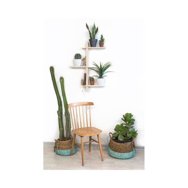 Raft de perete din lemn de brad pentru ghivece Really Nice Things Natural-image-2