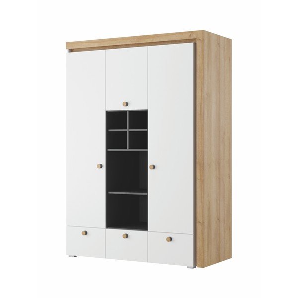 Șifonier din trei părți și 3 sertare Szynaka Meble Riva