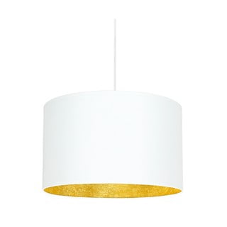 Lustră cu interior auriu Sotto Luce Mika, ⌀ 40 cm, alb