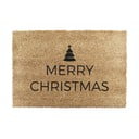 Covoraș de intrare din fibre de nucă de cocos 40x60 cm  cu model de Crăciun Merry Christmas – Artsy Doormats