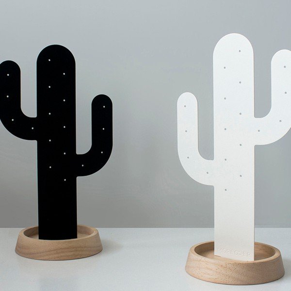 Suport pentru bijuterii Qualy&CO Cactus, alb-image-2