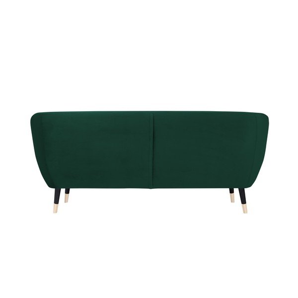 Canapea Mazzini Sofas BENITO cu picioare negre, verde, 188 cm-image-4
