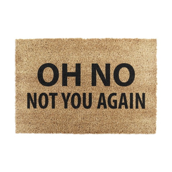 Covoraș de intrare din fibre de nucă de cocos 40x60 cm Not You Again – Artsy Doormats