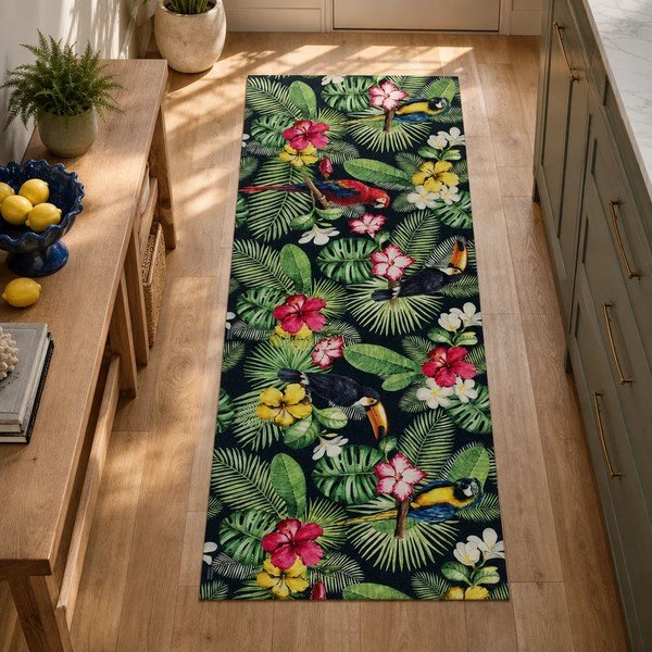 Covor tip traversă verde 52x200 cm Sprinty Tropical – Universal-image-3
