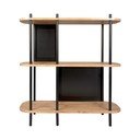 Etajeră din oțel Leitmotiv Sole, 80 x 83,5 cm, negru