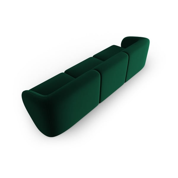 Canapea verde cu tapițerie din catifea 266 cm Paolo – Milo Casa-image-3