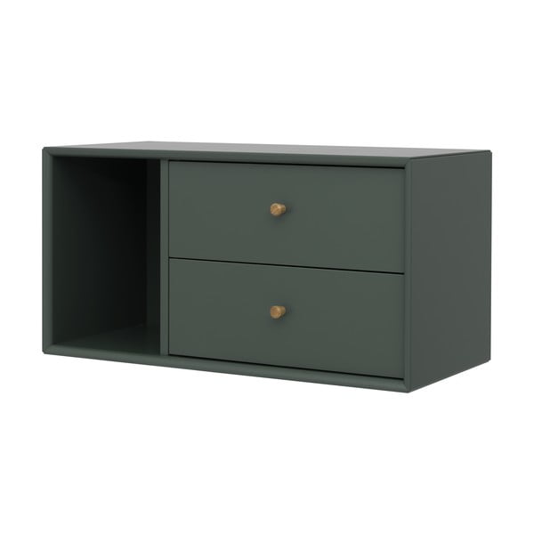 Modul cu sertare pentru sistem de rafturi modulare verde 43x33 cm Z Cube - Tenzo-image-1