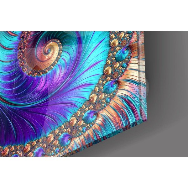 Tablou din sticlă Insigne Peacock-image-2