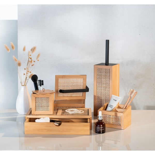 Suport hârtie de toaletă din bambus Wenko Allegre-image-1