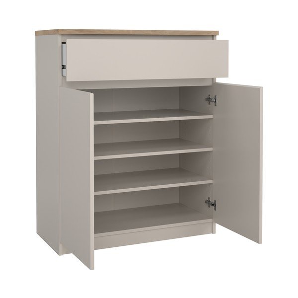 Comodă crem 80x100x40 cm Naia – Tvilum-image-2