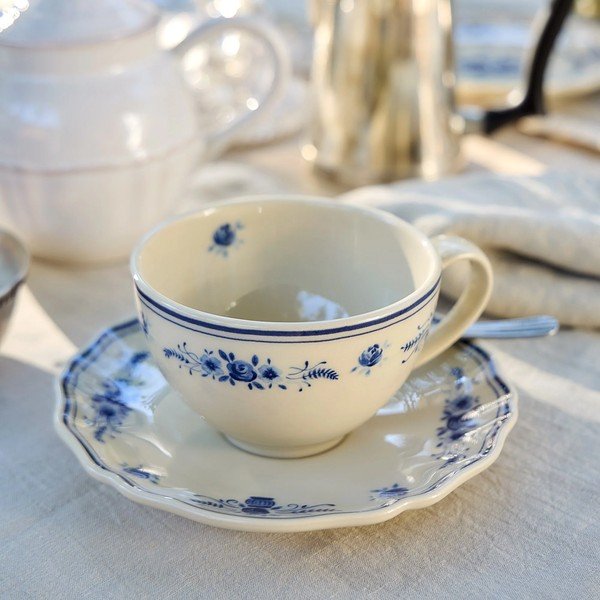 Ceașcă albastră/bej din gresie ceramică 260 ml Vila – Costa Nova-image-2