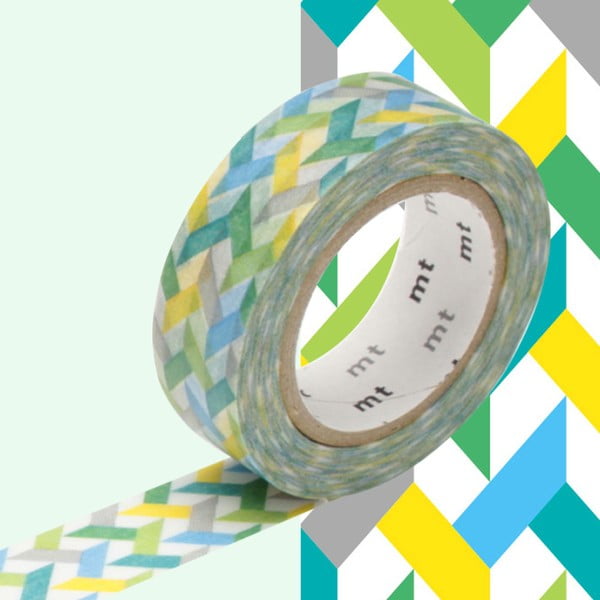Bandă decorativă Washi MT Masking Tape Jacqui, rolă 10 m