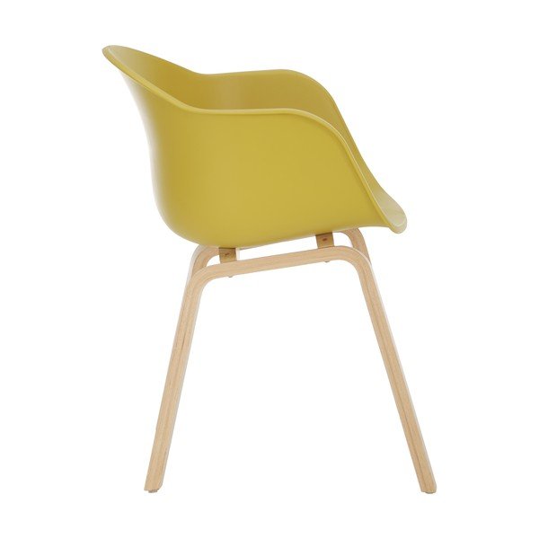 Scaun dining Westwing Collection Claire, galben-natural-image-3