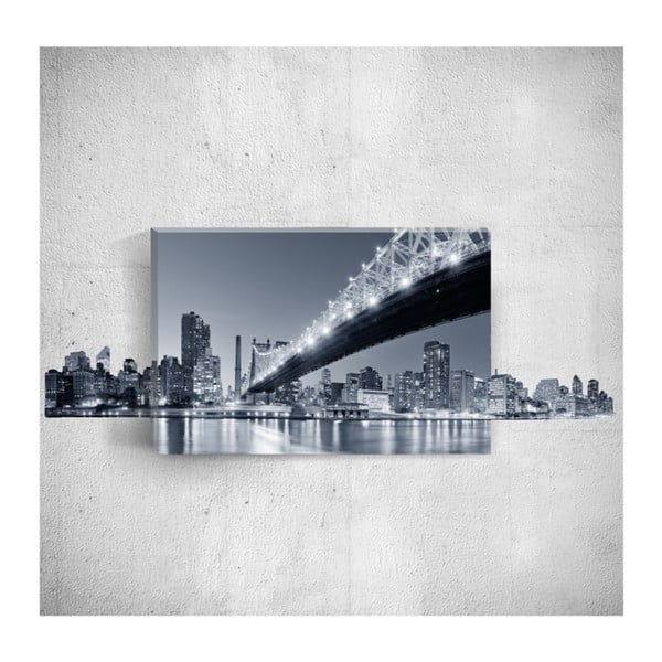 Tablou de perete 3D Mosticx Night City, 40 x 60 cm