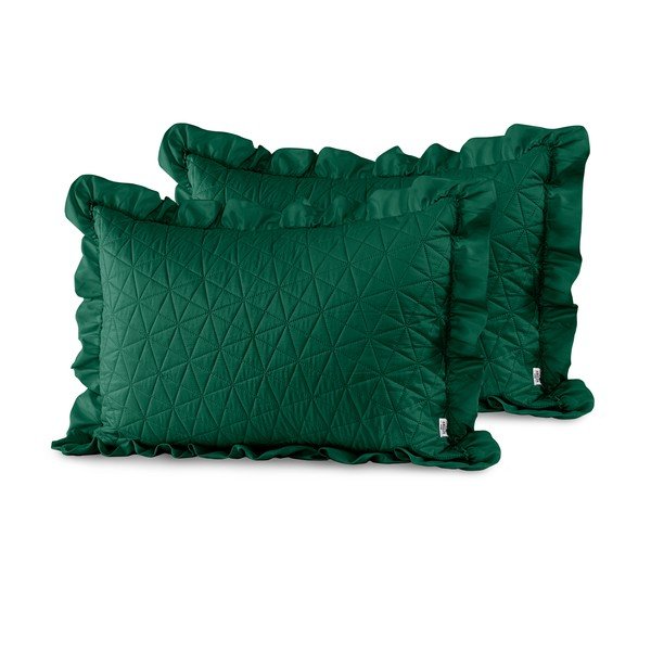 Set 2 fețe de pernă AmeliaHome Tilia, 70 x 50 cm, verde-image-1