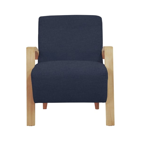 Fotoliu Windsor & Co Sofas Luna, albastru închis-image-1