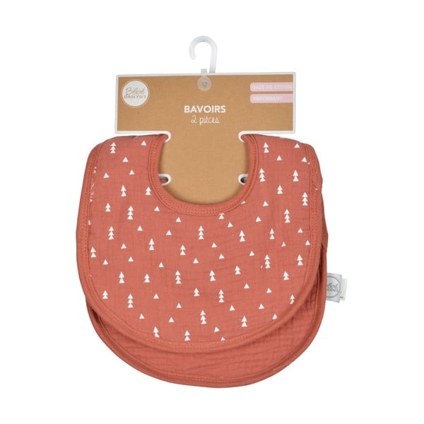 Bavete cărămizii 2 buc. din muselină – Bébé Douceur-image-2