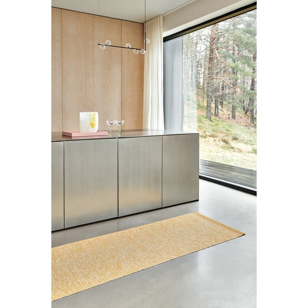 Covor tip traversă pentru interior și exterior galben muștar 70x300 cm Sam Mustard – Pappelina-image-2