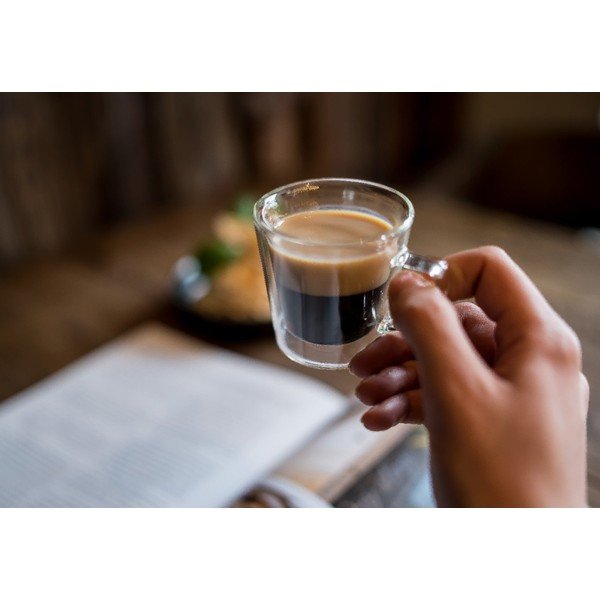 Căni 2 buc. pentru espresso/cu perete dublu din sticlă 80 ml Diva – Vialli Design-image-1