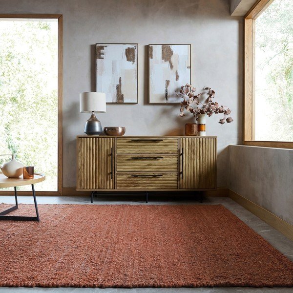 Covor teracotă țesut manual 120x170 cm Finley – Flair Rugs-image-1