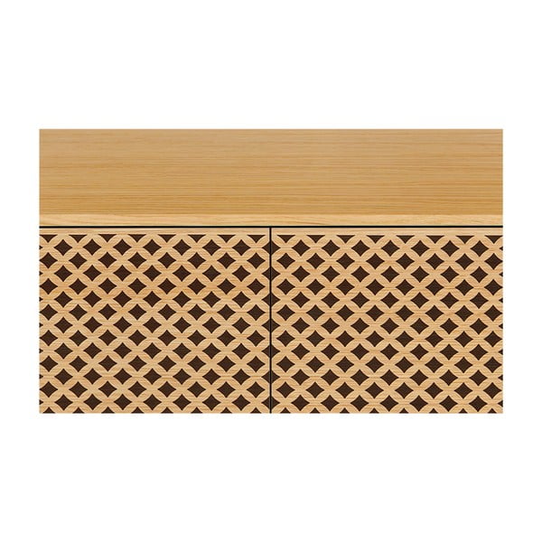 Comodă cu aspect de lemn de stejar Woodman Camden Diamond-image-4