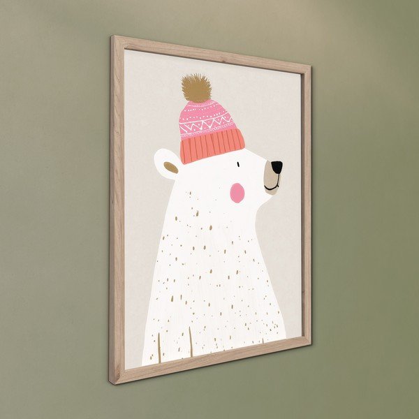 Tablou pentru copii 30x40 cm White Bear – Styler-image-3