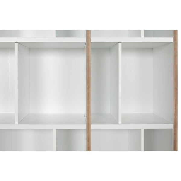 Bibliotecă albă TemaHome Group, lățime 108 cm-image-1