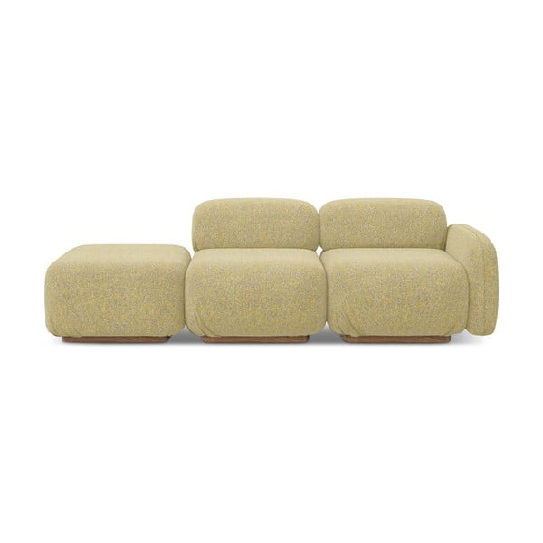 Șezlong modular galben (cu colț pe partea dreaptă) Ailani – Makamii