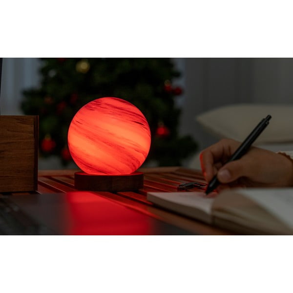 Decorațiune luminoasă maro/în culoare naturală închisă cu USB ø 12 cm Polar Cloud – Gingko-image-1