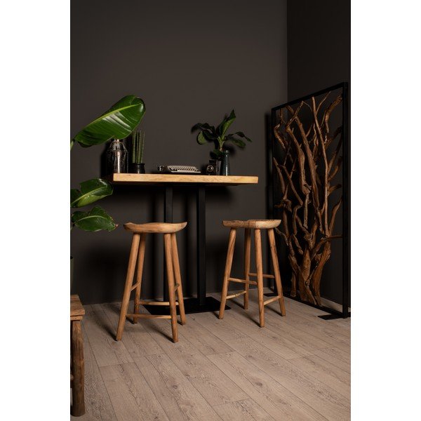 Paravan negru din lemn de tec - HSM collection-image-1