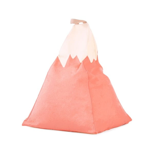 Puf decorativ Little Nice Things Mountain, roz